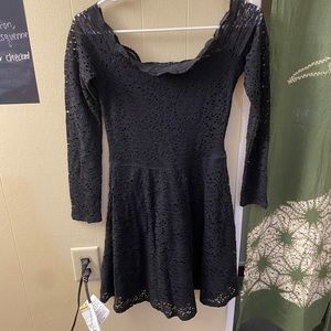 Black Lace Dress from Hollister